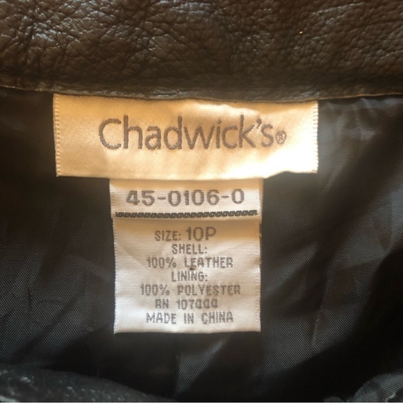 Chadwick’s leather pants size 10 P - Picture 6 of 6